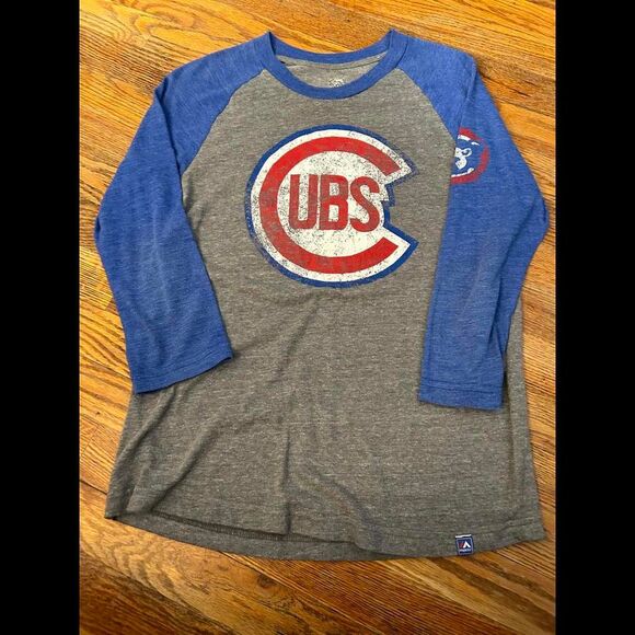 Chicago Cubs Vintage Style Baseball Tee - Large - Picture 1 of 2